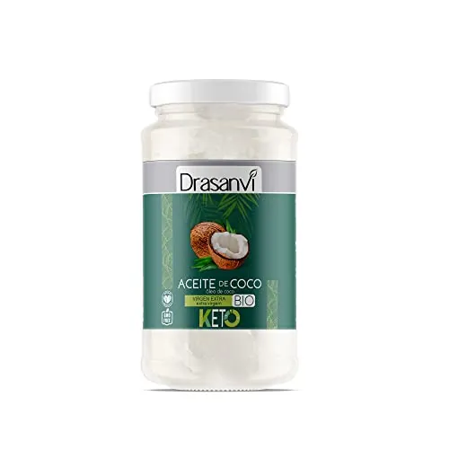 Aceite de Coco Virgen Extra Drasanvi Keto Certificado BIO 500ml Natural
