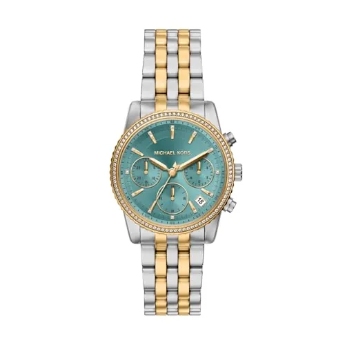 Michael Kors Bryant MK7582 - Reloj de Acero Inoxidable de Dos Tonos para Mujer, 35 mm