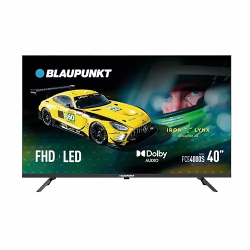 BLAUPUNKT TV 40" Full HD LED, Non OS, HDMI/USB, Sintonizador DVB-S2/T2, 40FCE4000S