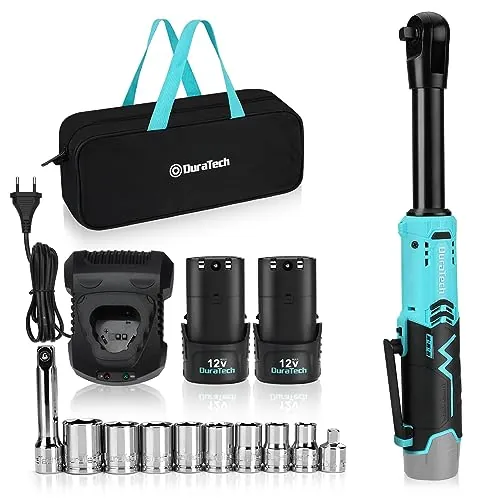 DURATECH Llave de Carraca Eléctrica Extendida 12V, 60N.m