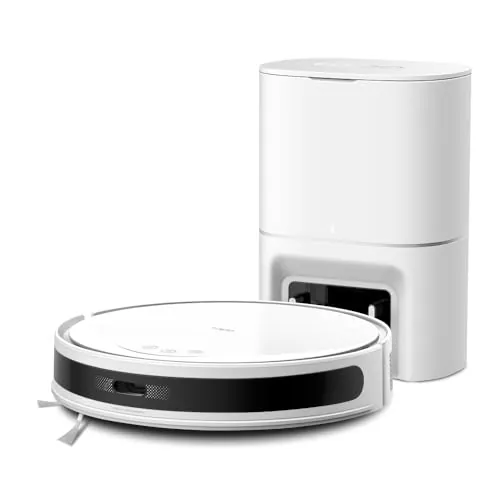 Tapo RV20 MAX Plus White-Base de Autovaciado, Láser LiDAR, Limpieza 4 en 1