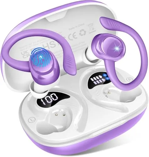 Auriculares Inalámbricos Deportivos【NEW】, 60H, Sonido por App, HiFi Estéreo