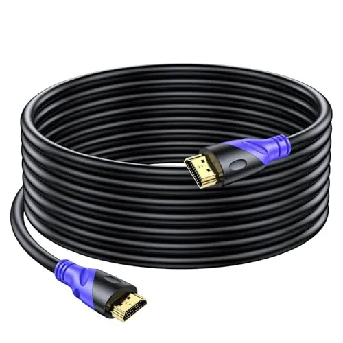 Rommisie Cable HDMI 4K/60HZ 7M (HDMI 2.0,18Gbps) Conectores chapados en oro de ultra alta velocidad, Retorno de audio Ethernet, Video 4K, FullHD1080p 3D Compatible con Playstation Arc PC HDTV