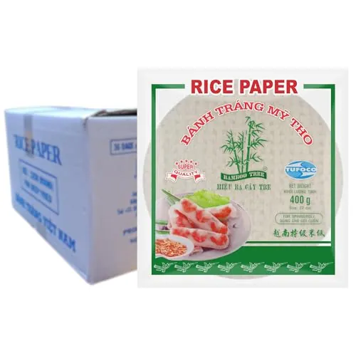 Bamboo Tree Papel de Arroz Redondo 22 cm - Multipack 36 x 400 g