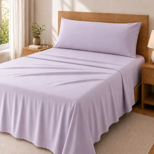 Degrees Home Premium – Juego de Sábanas 150x190 cm 3 Piezas: Sábana Bajera Ajustable, Encimera y Funda de Almohada 150X45 – Microfibra Cepillada, Suave, OEKO-TEX Certificado