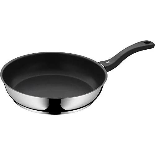 WMF Devil - Sartén Antiadherente 28 cm, Sartén de Acero Inoxidable y Revestimiento Antiadherente para Todo Tipo de Cocinas Incluido Inducción, sin PFOA, Color Negro
