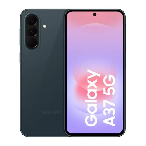 Samsung Galaxy A37 5G, 128GB, Móvil Fino con IA, 8GB, Gran Angular 50MP, Autonomía 2 Días, Batería 5000 mAh, IP68, Garantía del Fabricante 3 Años + 1 Año Extra, Color Verde Oscuro (Versión Española)