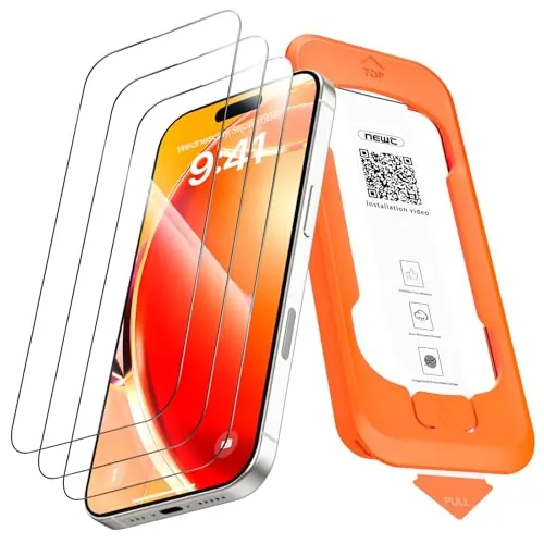 NEW'C Protector Pantalla para iPhone 17, 17 Pro/16 Pro