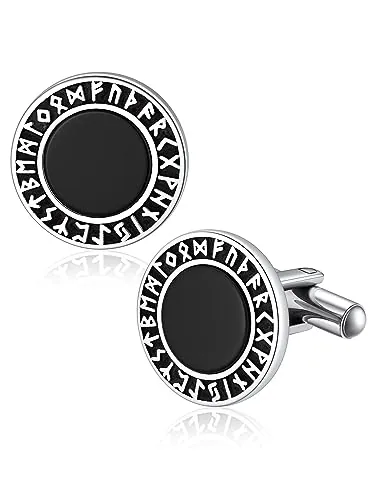 Bandmax Gemelos Vikingos de Acero Inoxidable para Hombre - Originales para Camisas, Padrinos de Boda, Hombres y Niños - Regalos para Bodas, Comuniones y Bautizos