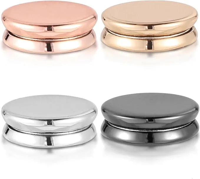 Piezas Alfileres Magnéticos para Bandana Mujer,4 Piezas Alfileres Hijab,Botones Magneticos para Ropa，Pin de Seguridad Suéter Bufanda Clip，Hijab Broche Clip Perla