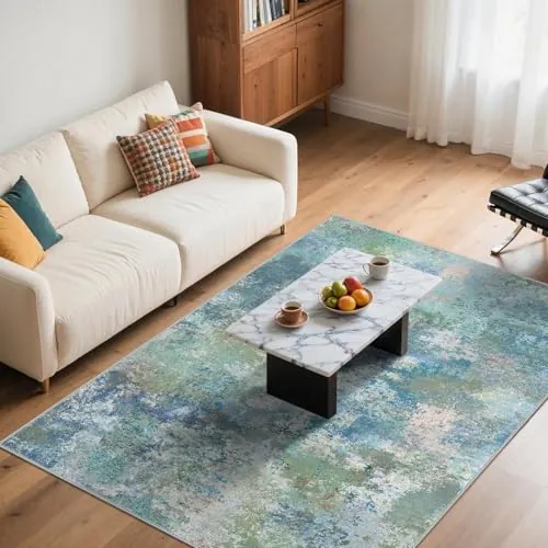 GENIMO Alfombra ModernaLavable Antideslizante