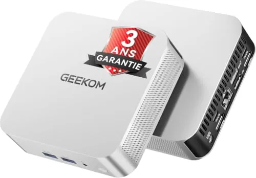 GEEKOM A6 Mini PC Empresarial con AMD Ryzen 7 6800H, 32GB DDR5, 1TB SSD