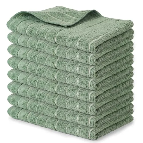 Solvant Juego de 8 Trapos Cocina 65 X 45 cm, Paños de Cocina Buenos SúPer Absorbentes y Resistentes, PañOs de Cocina Buenos, Trapos Cocina Microfibra