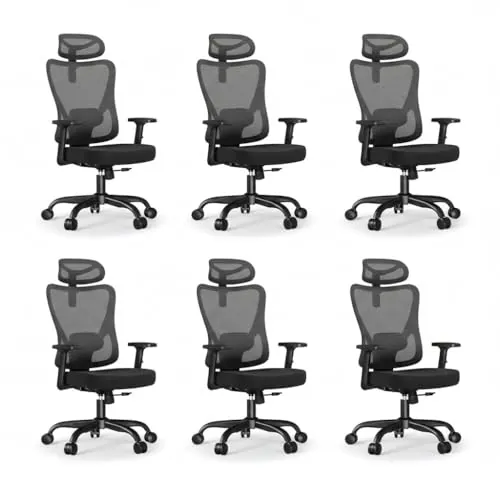 Marsail Silla Escritorio, Basculante Bloqueable 130°, Resiste 150kg