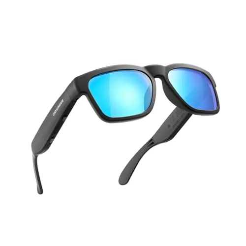 OhO Open Ear Smart Glasses, UV400 Z87.1 Lightweight Bluetooth Sunglasses | Up to 10H Playtime, Hands-Free Calling, Music Playback, Voice Control, Polarized Lens, Unisex for Daily Wear & Outdoor Sports