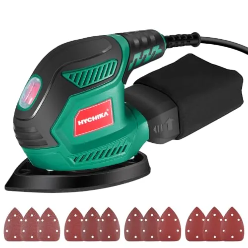 HYCHIKA Lijadora Madera 200W, 14000RPM con Recogida de Polvo