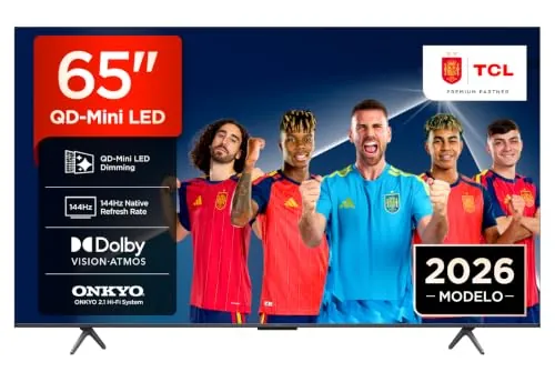 TCL 65T8D 65 Pulgadas QD-Mini LED 4K HDR10+ Smart TV Gaming 144Hz VRR