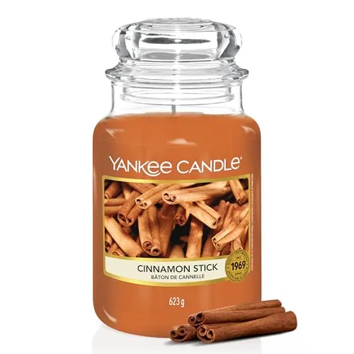 Yankee Candle Vela perfumada | Cinnamon Stick vela en tarro grande | Velas de larga duración: hasta 150 h | Regalo ideal para mujer