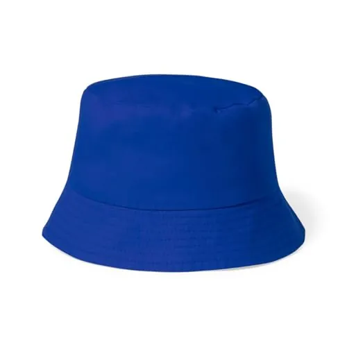 BLUECHOLON Gorro Pescador Infantil 100% algodón. Gorro Pescador Niño Niña. Sombrero Pescador Tipo Bob. Gorro Bucket. Talla única 54 (Algodón, Azul)