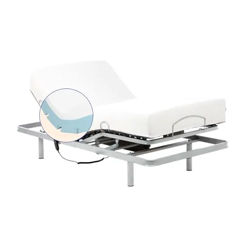 Geriafy Cama articulada con colchón viscoelástico Tencel 90x190 cm