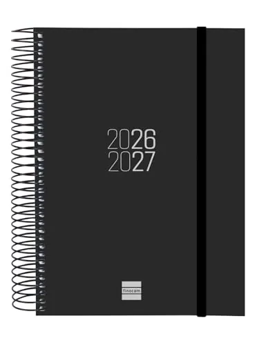 Finocam Espir Agenda Curso 2026 2027 Diaria | Negro · Español