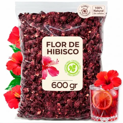Infusión de Flor de Jamaica 600g - Te de Hibisco en Flores Enteras