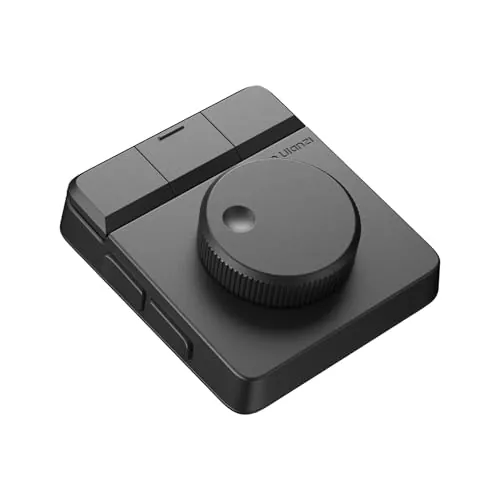 ULANZI D100H Teclado de Edición de Vídeo con Perilla Giratoria, Controlador Inalámbrico para Mac/PC, Teclado Macro Personalizable de 7 en 1 con Retroalimentación Táctil para Fotógrafos y Creadores