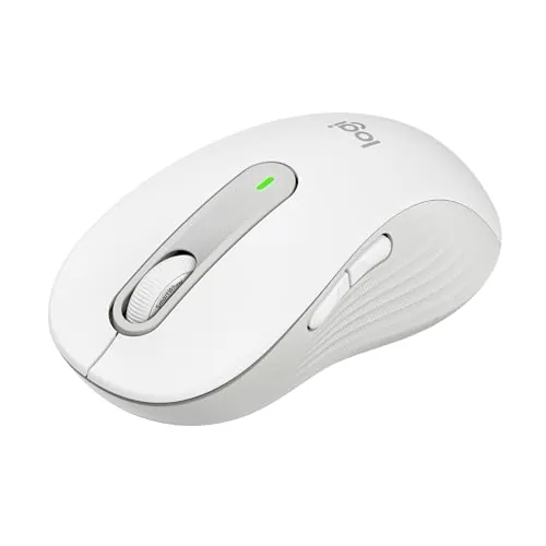 Logitech Ratón inalámbrico Signature M650 L Full Size Manos Grandes, Blanco