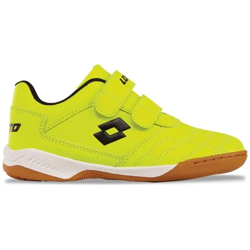 LOTTO Zapatillas Unisex para niños, FR Yellow Black, 35 EU