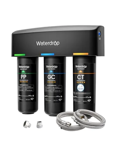 Waterdrop TSA Filtro de Agua Bajo Fregadero, Filtración de 8 Etapas