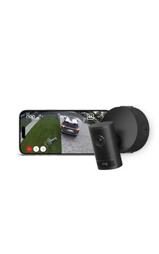 Ring Cámara exterior Pro con adaptador PoE (Outdoor Camera Pro, última generación) | Cámara de seguridad | Retinal 4K, zoom de hasta 10x | Prueba gratuita de 30 días del plan de suscripción Ring