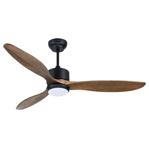 Ovlaim 132cm Ventilador de Techo con Luz Silencioso y Mando a Distancia