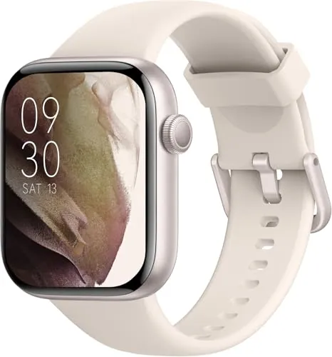 AOYBWK Reloj Inteligente Mujer Hombre, 1.85" Smartwatch con Llamadas Bluetooth, 140+ Modos Deportivos con SpO2/Pulsómetro/Monitor de Sueño/Podómetro, Impermeable IP68 para Android iOS