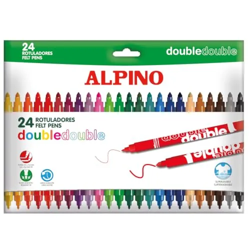 Alpino Double Double Rotuladores de Colores 24 unidades
