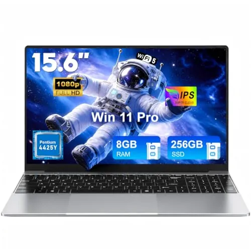 MITUNTUN Ordenador Portátil 15,6", 4425Y, 8GB RAM, 256GB SSD, Pantalla FHD