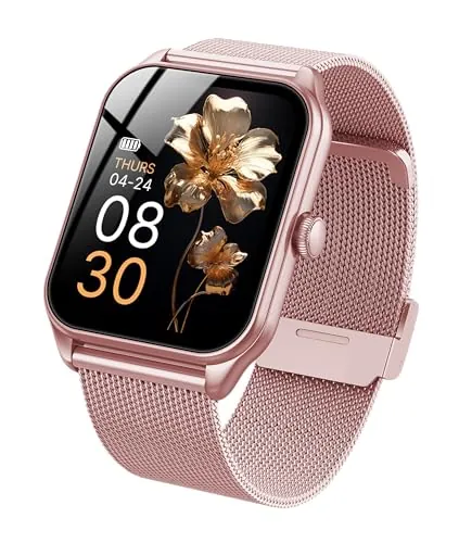 taopodo Reloj Inteligente Mujer, 1.91" Smartwatch Mujer Pulgadas con Llamadas, IP68 Impermeable, 120+ Modos Deportivos con HD Pantalla Táctil, Podómetro, Monitor de Sueño, para Android iOS