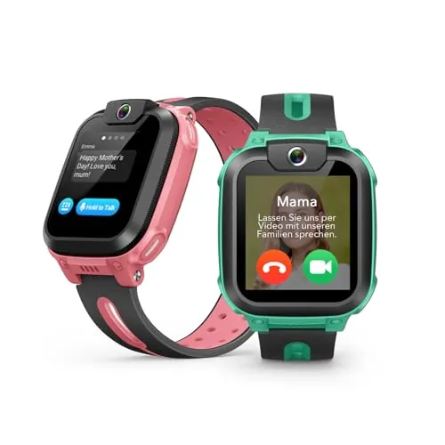 imoo Z1 Reloj Inteligente niño，smartwatch niños con GPS y Llamadas， 4G Smartwatch Niños con Tarjeta SIM y Video HD，IPX8 Reloj Inteligente niño Resistente Agua (Z1, Verde)