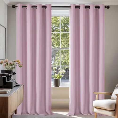 Deconovo Cortinas Opacas Térmicas para Dormitorio y Salón, 2 Piezas
