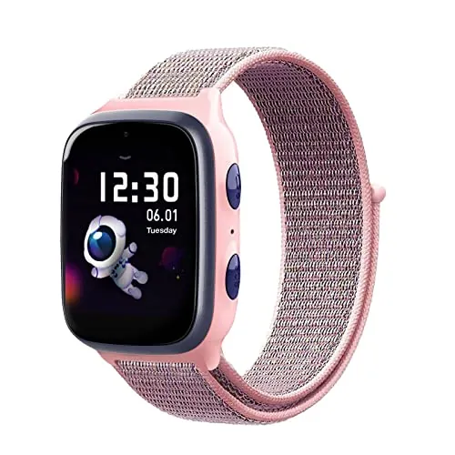 Kuaguozhe Pulseras para Compatibles con Pulsera Xplora X4, Xplora Kids Smartwatch Suave Sport Nylon Correas de Repuesto Ajustables para Xplora X4, Regalo para Niñas y Niños, Rosa arena