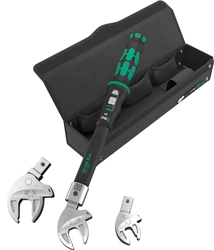 Wera 05136076001 9530 Juego de llave dinamométrica para bombas caloríficas/sistemas de climatización, 4 piezas