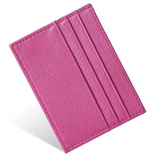 URAQT Tarjetero Mujer y Hombre, Porta Tarjetas de Tecnología Anti-Robo RFID, Card Holder, Carteira Porta Cartao, Funda Tarjeta Credito, Billeteras para Hombre y Mujer, Hombre