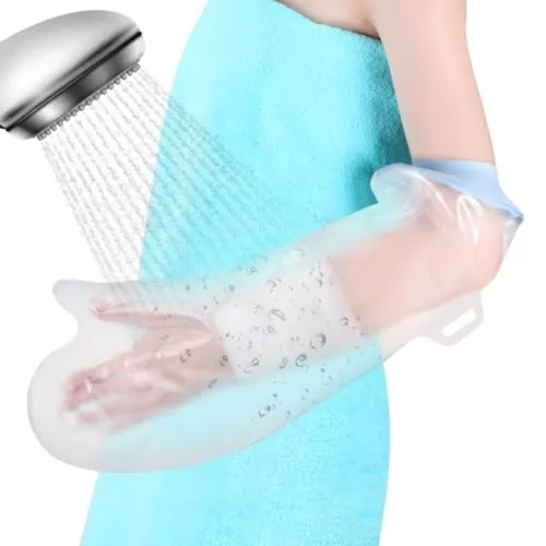 Fasola Protector Escayola Brazo para Ducha, Piscina, Funda Brazo Escayolado Adulto, Reutilizable Bolsa Ducha Escayola Brazo Mantenga Secos el Yeso y el Vendaje