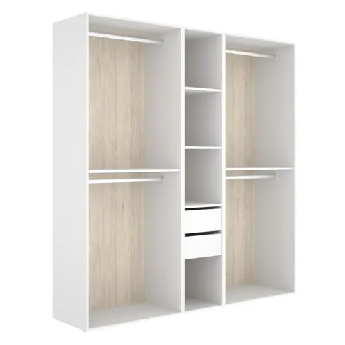 DEKIT Grupo RIMOBEL-Conjunto Armario-VESTIDOR con Trasera Reversible