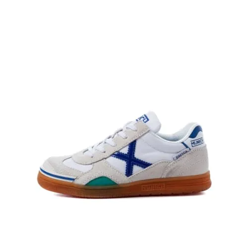 Munich Gresca Kid's, Zapatillas de deporte Unisex niños, Bianco Blanco Azul 01, 33 EU