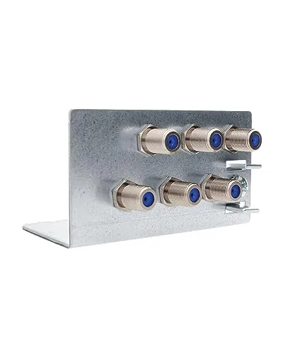 maxx.onLine 6 ángulos de tierra para satélite multiinterruptor, LNB, amplificador de antena, compensación de potencial para cable coaxial, bloque de tierra, barra de tierra para satélite