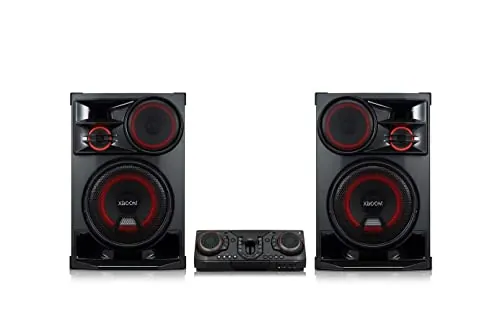 LG XBOOM CL98 - Microcadena, 3500W RMS, con Mando a Distancia, Bluetooth, Función Karaoke y DJ, Cadena de Música, Cadena para Fiestas, USB, Color de Luces LED Variable, Color Negro