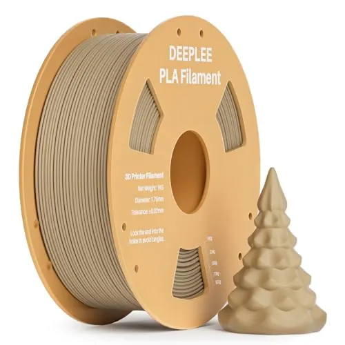 DEEPLEE Filamento PLA 1.75 mm, Madera, Bobina 1 kg