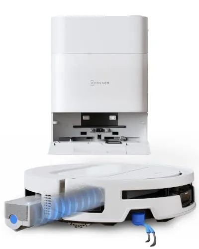 ECOVACS T90 MAX Pro Robot Aspirador y Fregasuelos, Blanco, Mejora del T50