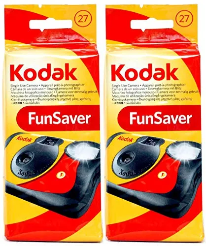 FunSaver - Cámara desechable con flash 800 ISO (2 unidades)