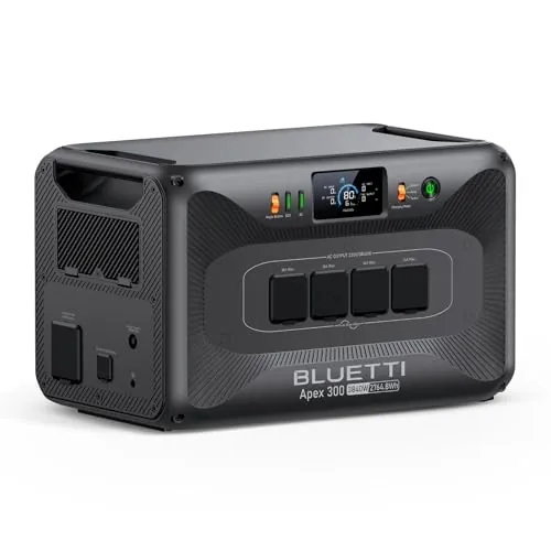 BLUETTI Apex 300 Estación de Energía Portátil 2764,8Wh Generador Solar